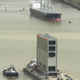 Imagen para el artículo titulado Así de gigantescas son las nuevas compuertas del Canal de Panamá
